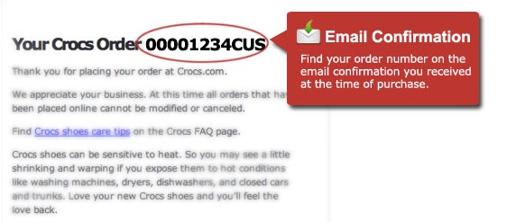 Crocs – Customer Service – Return Order